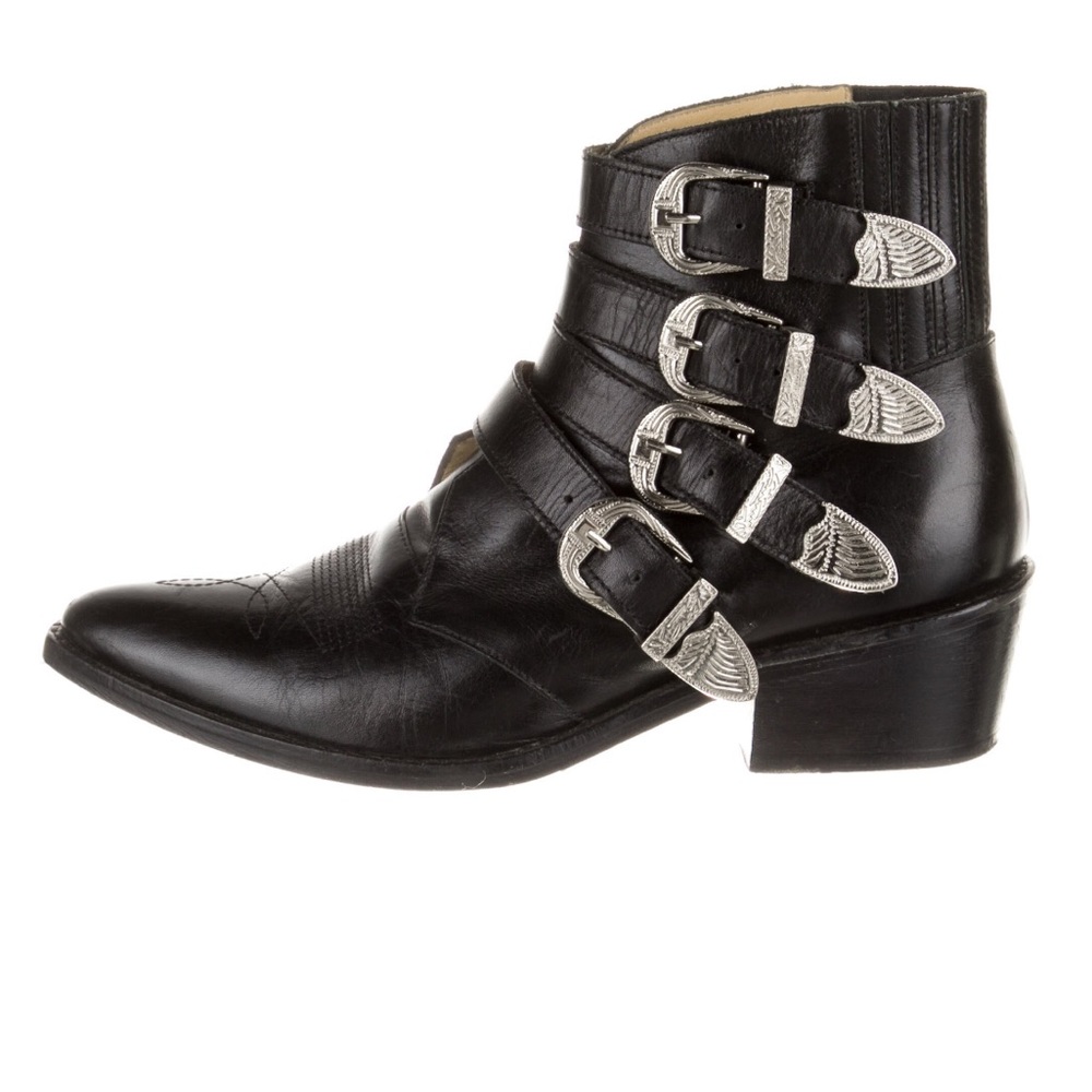 TOGA Pulla buckle western bootie